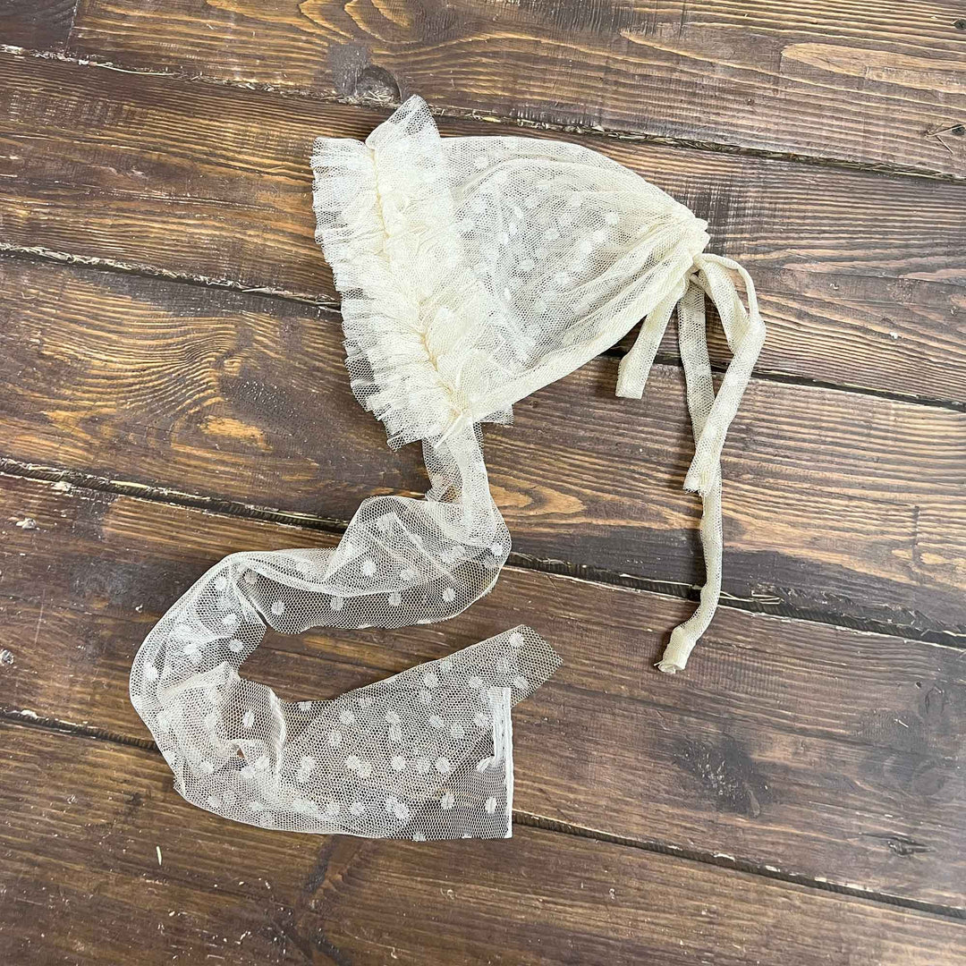Polka Dot Tulle Newborn Hat