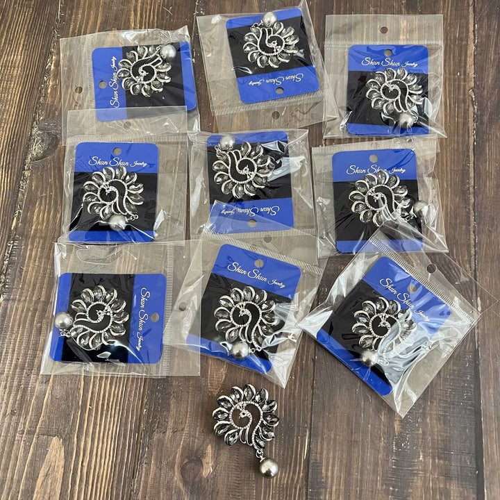 Peacock Rhinestone Brooches