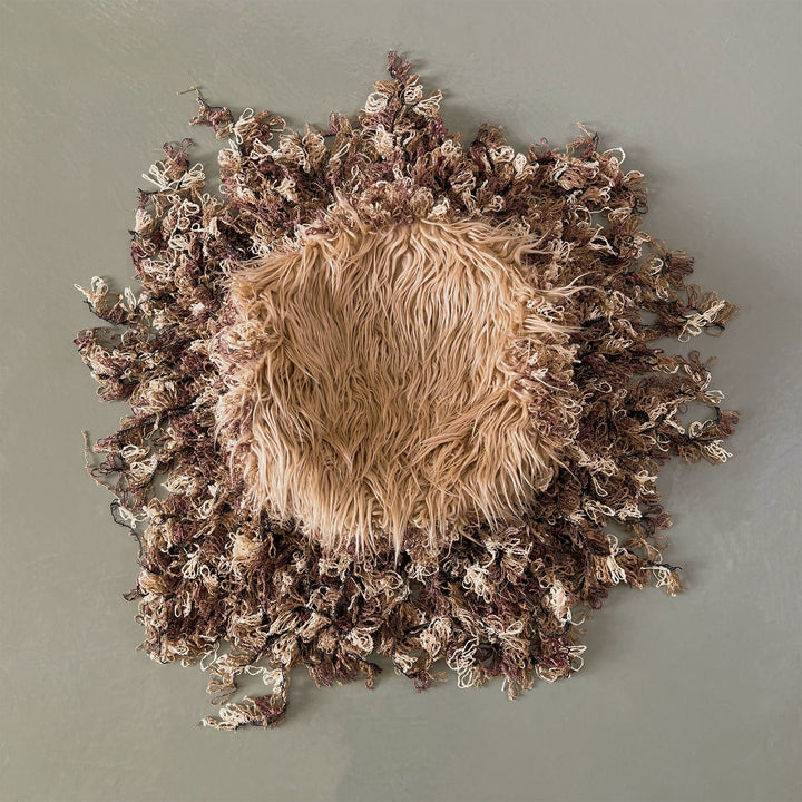 Faux fur Layer with Long Tassel