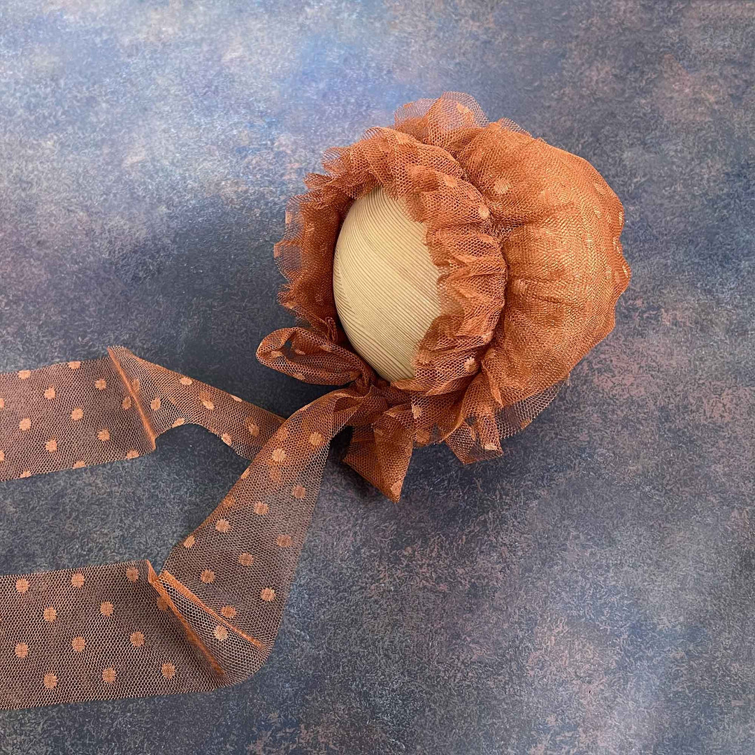 Polka Dot Tulle Newborn Hat