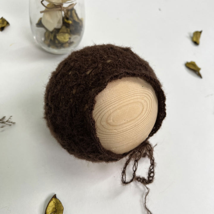 Newborn Mohair Knit Bonnet