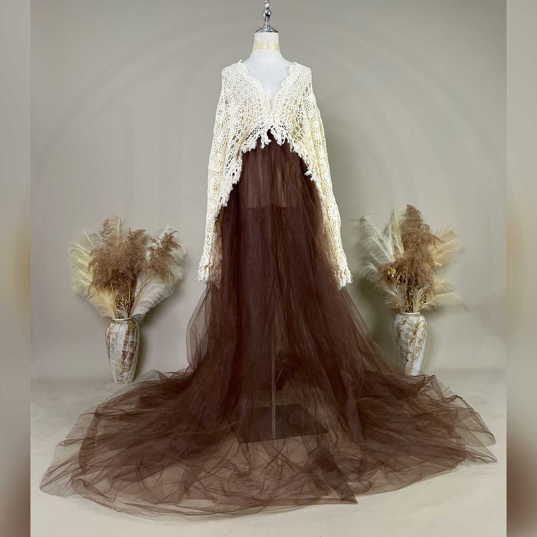 Vestido de tul abullonado Ella