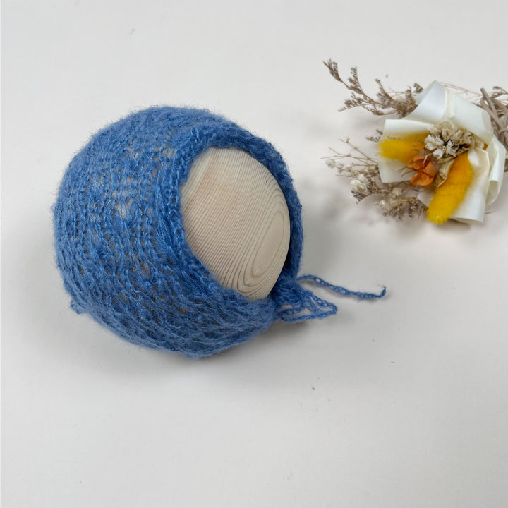 Newborn Mohair Knit Bonnet