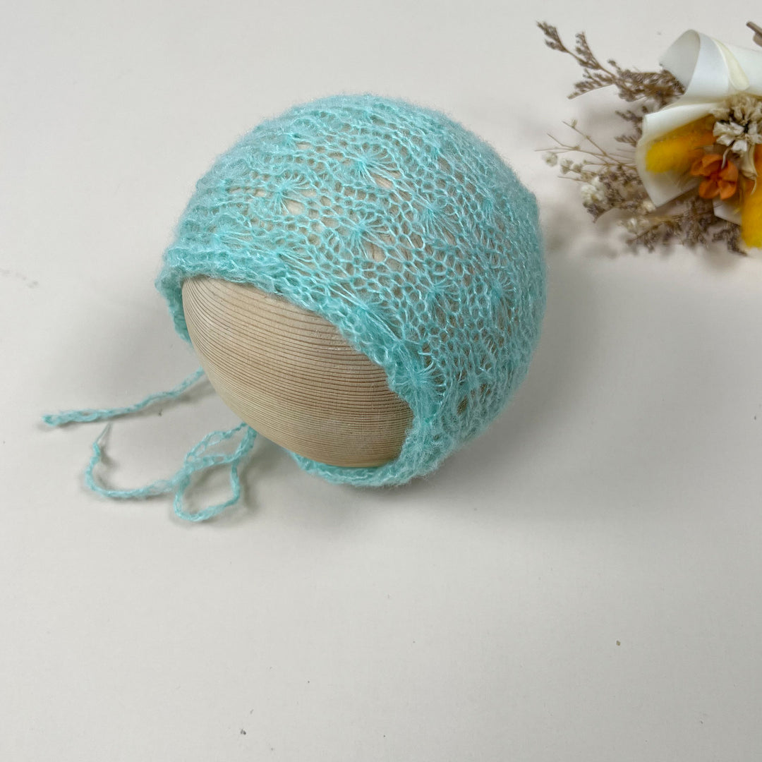 Newborn Mohair Knit Bonnet
