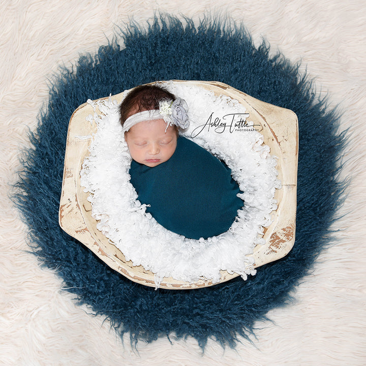 60CM Round faux fur Blanket