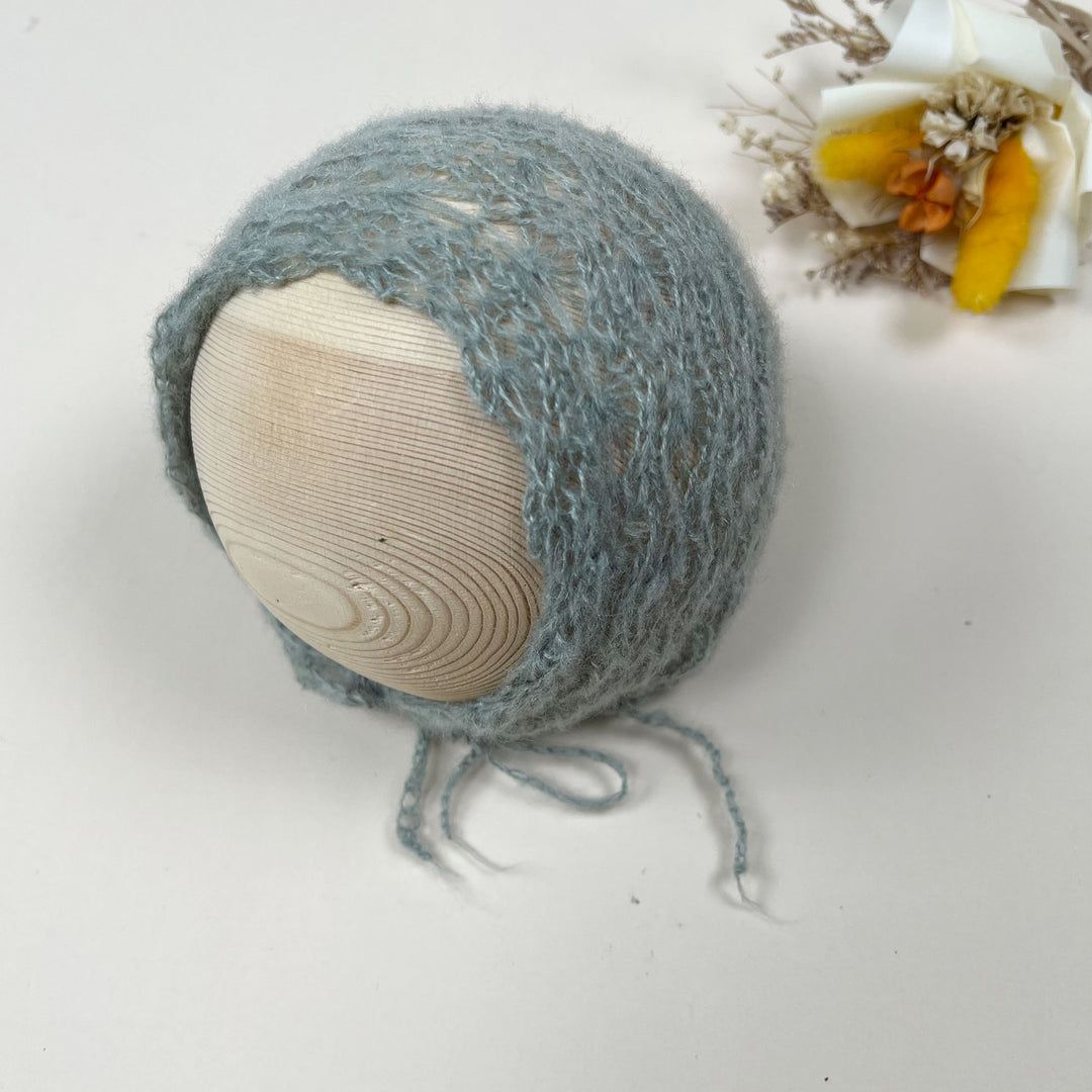 Newborn Mohair Knit Bonnet