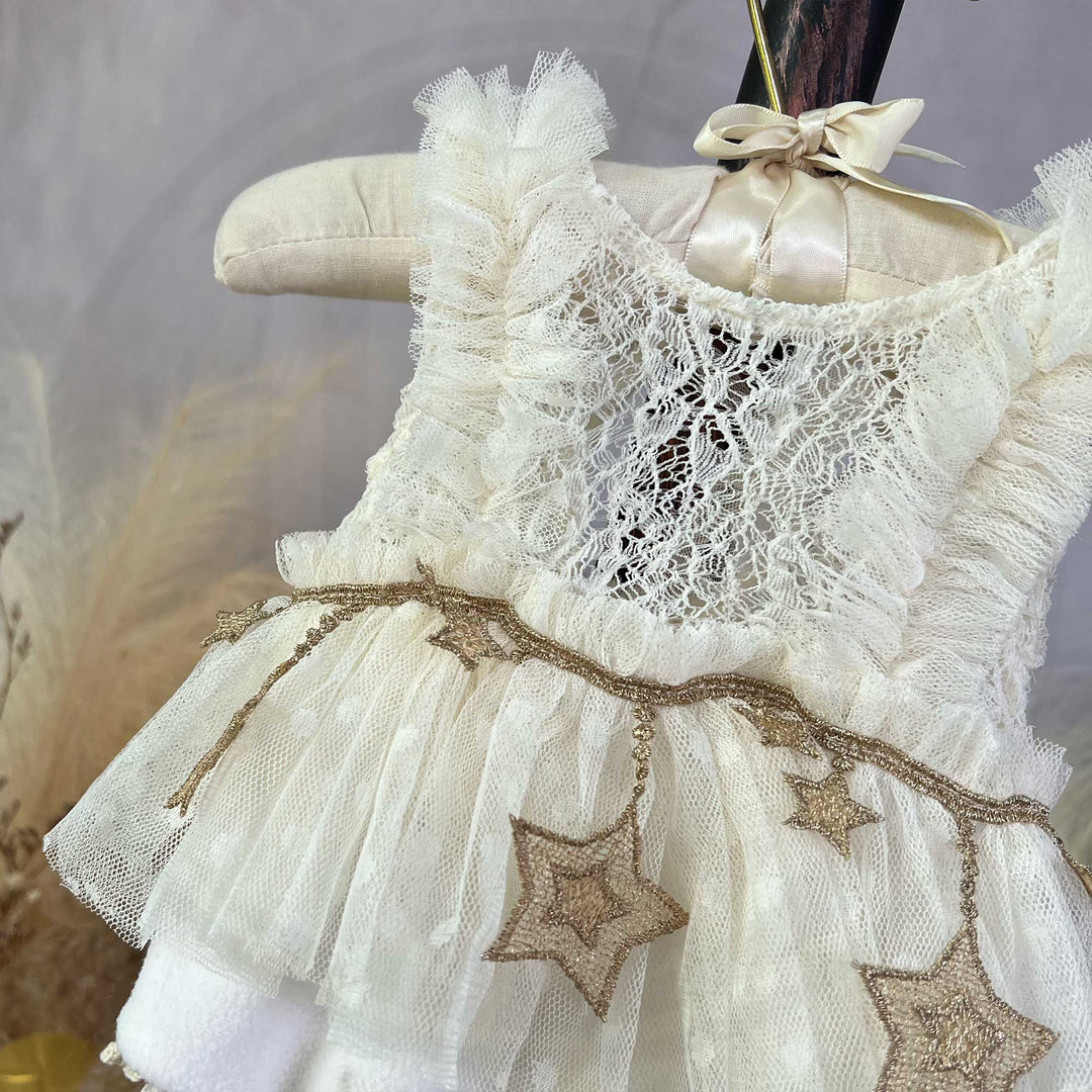 Tulle with Star Newborn Dress
