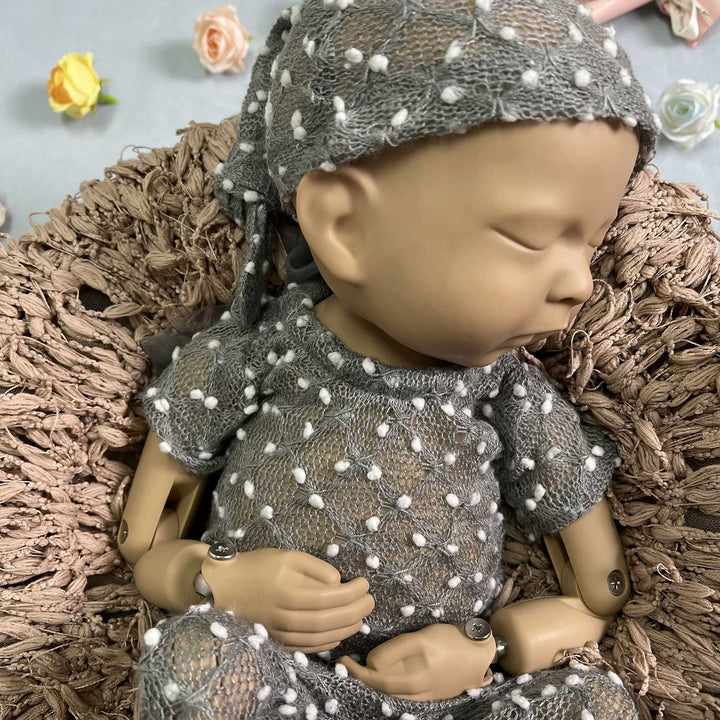 Newborn Romper matched Hat Set