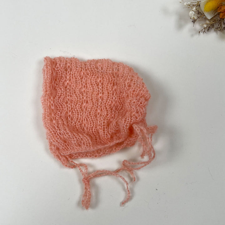 Newborn Mohair Knit Bonnet