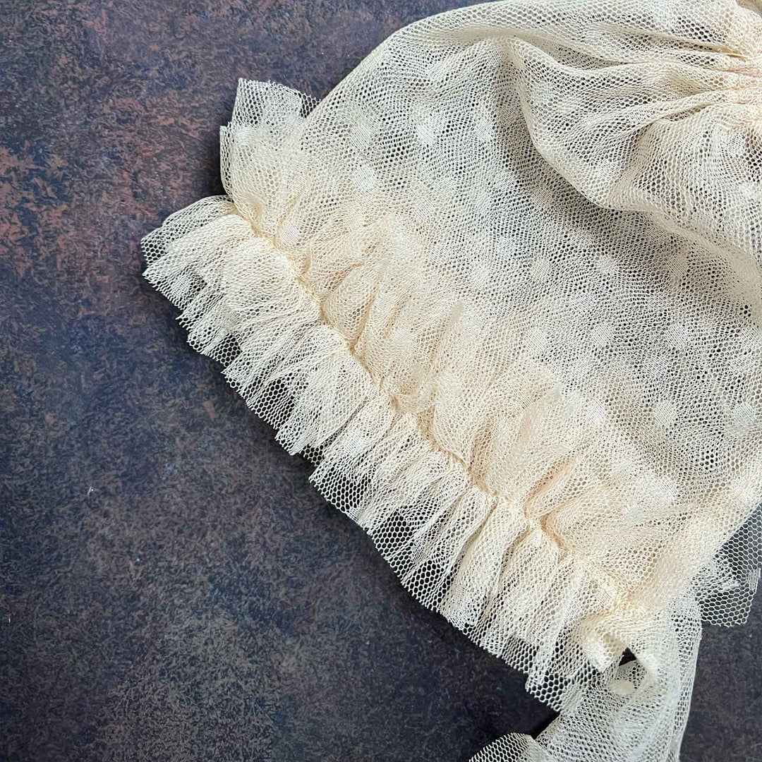 Polka Dot Tulle Newborn Hat