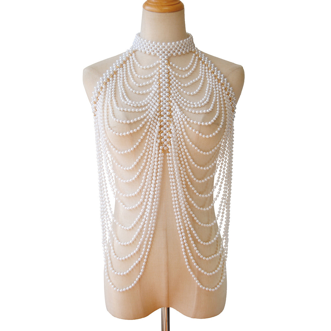 Layered Imitation Pearl Body Accessories