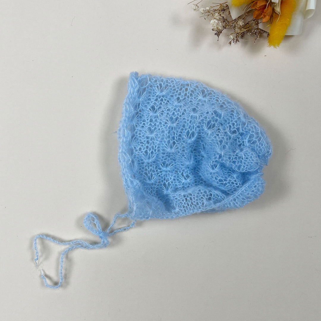 Newborn Mohair Knit Bonnet