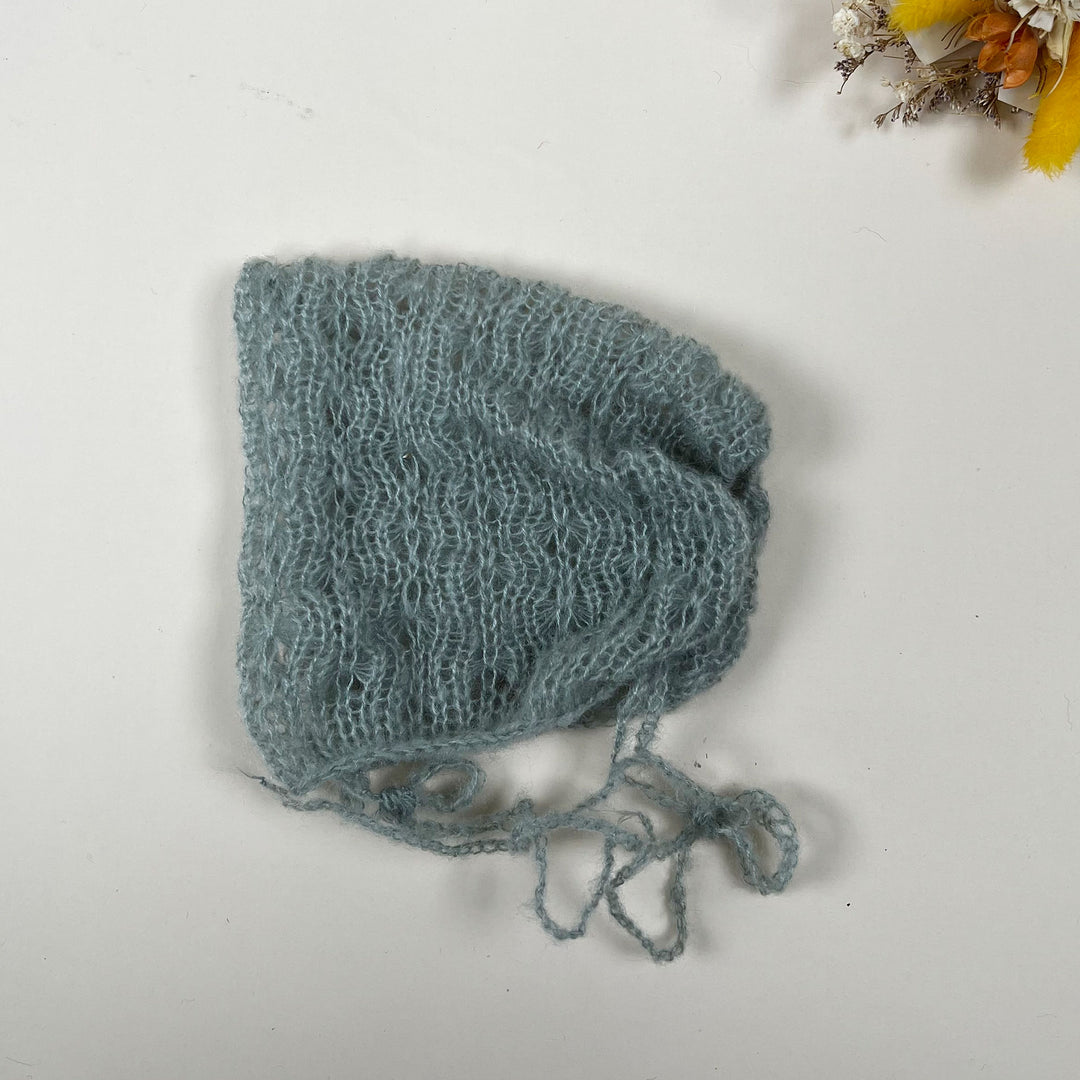 Newborn Mohair Knit Bonnet
