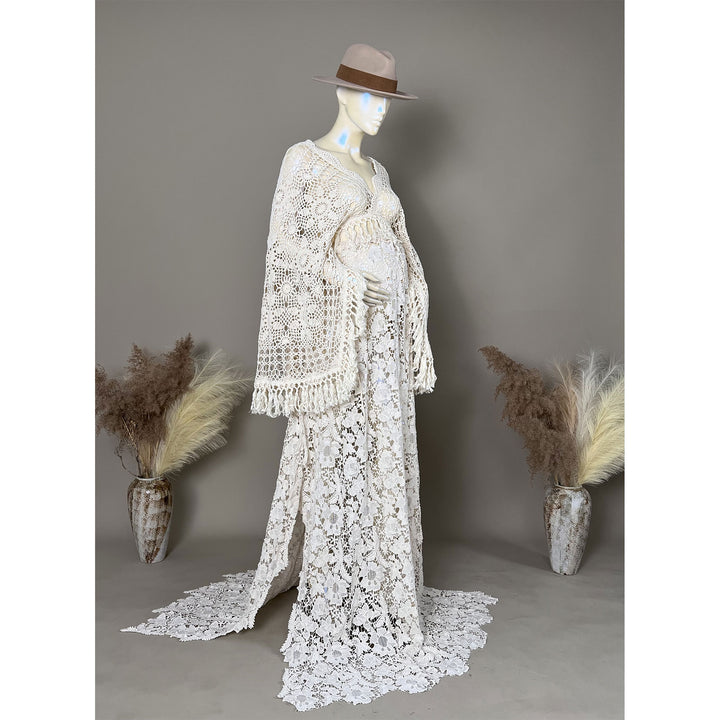 Harriet Boho Cape with Skirt Set