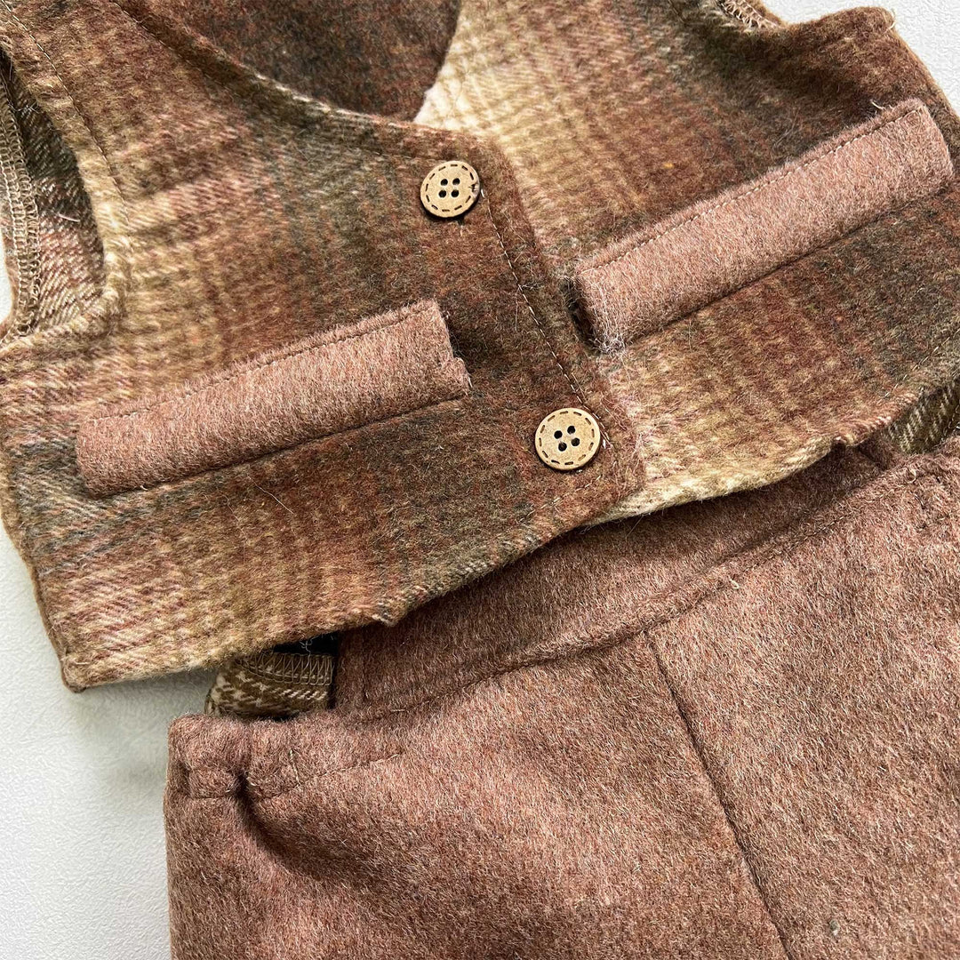Abraham Vest + Overalls Set