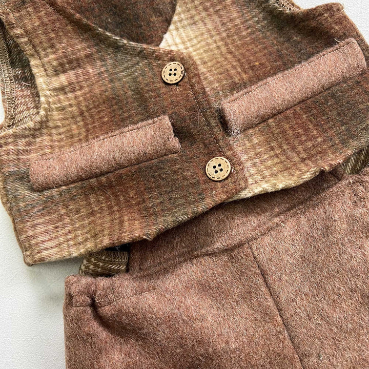 Abraham Vest + Overalls Set