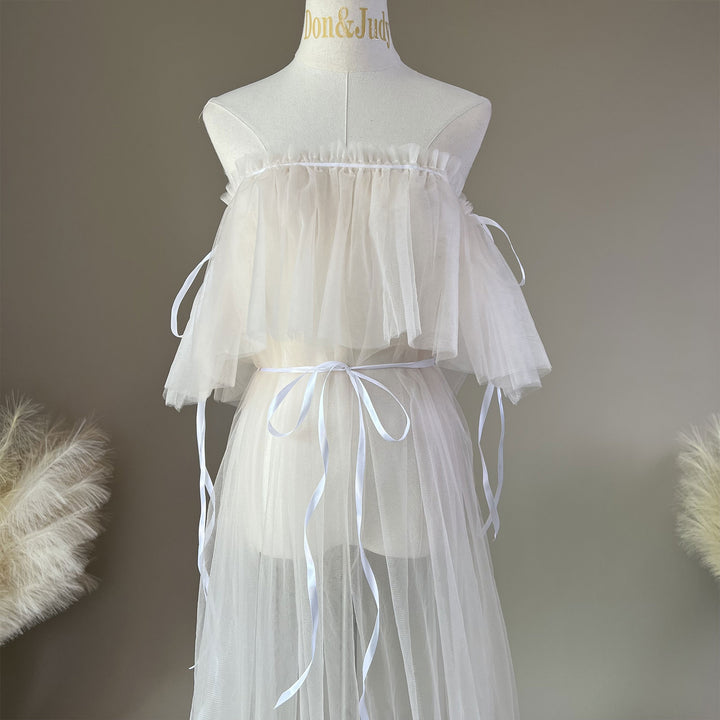 Dora Boob Tube Tulle Gown