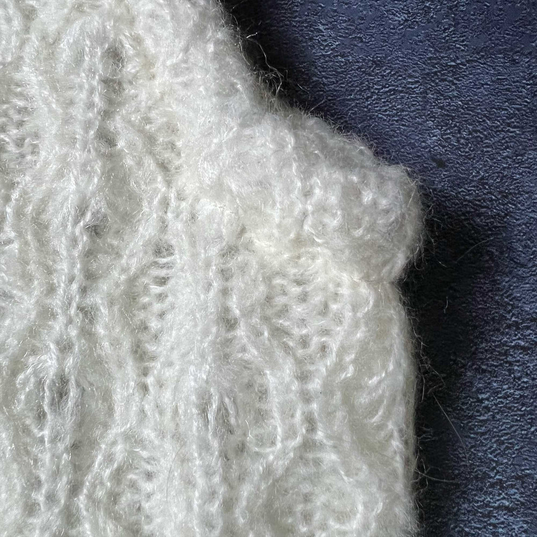 Ivory Off-Shoulder Newborn Romper