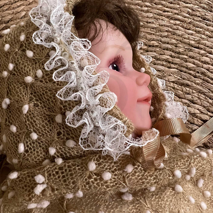 Newborn Polka Dot Wrap Headwear & Polka Dot Hat with Lace Trim