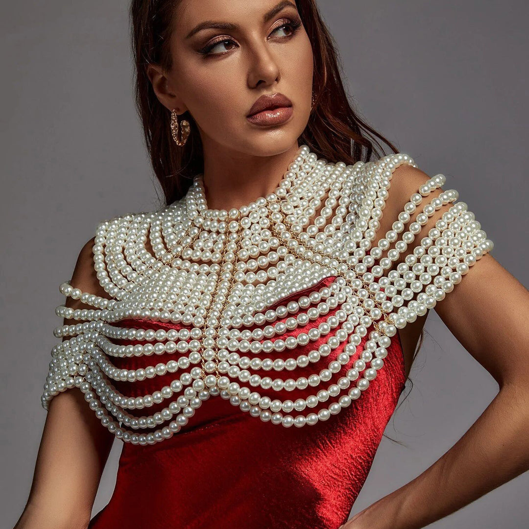 Layered Imitation Pearl Body Accessories