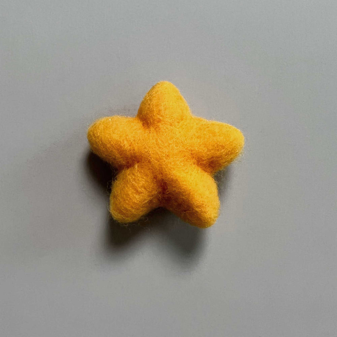7pcs/lot Wool Felt Star Shape Accessories