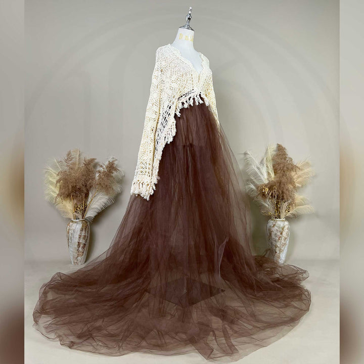 Vestido de tul abullonado Ella