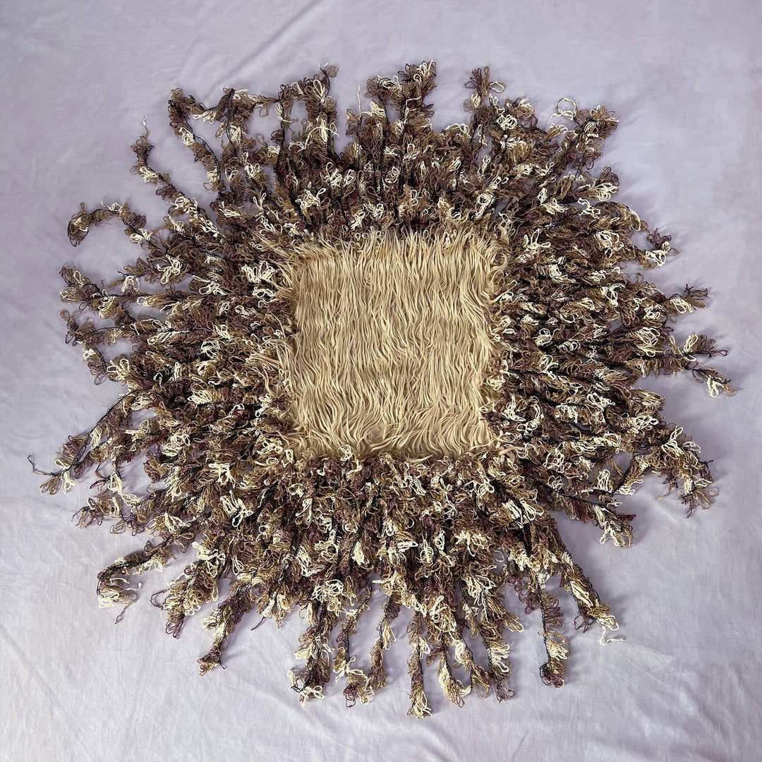 Faux fur Layer with Long Tassel