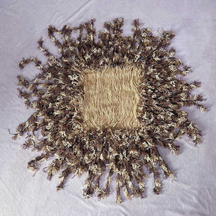 Faux fur Layer with Long Tassel