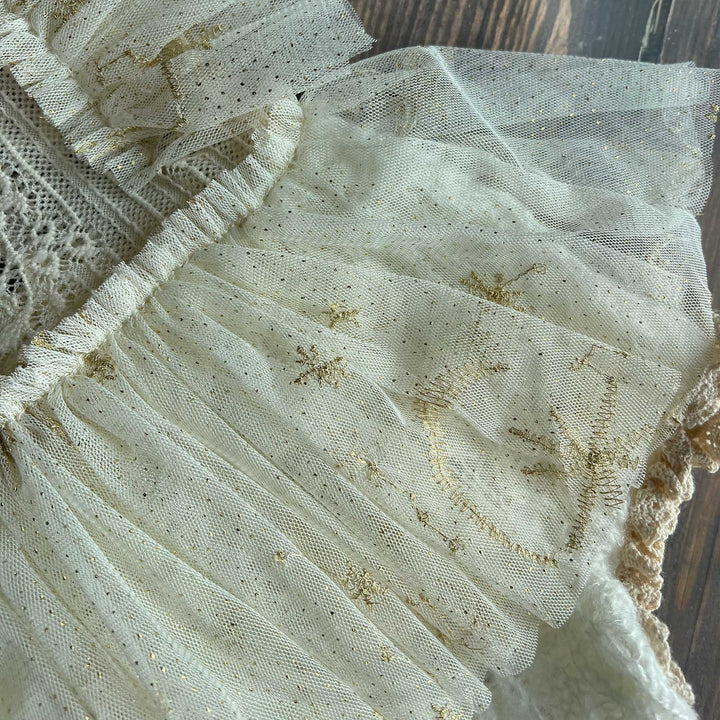 Stars and Moon Tulle Dress + Hat Set