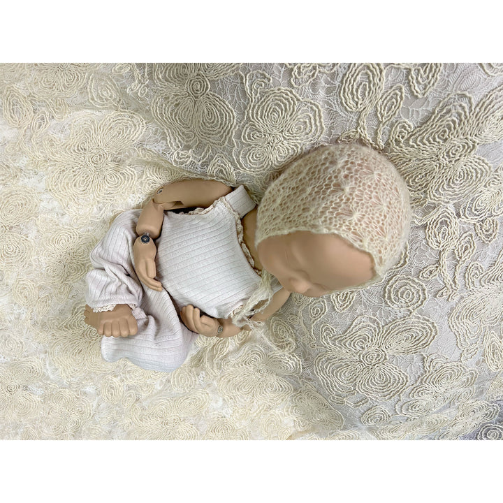 Beige Lace Background