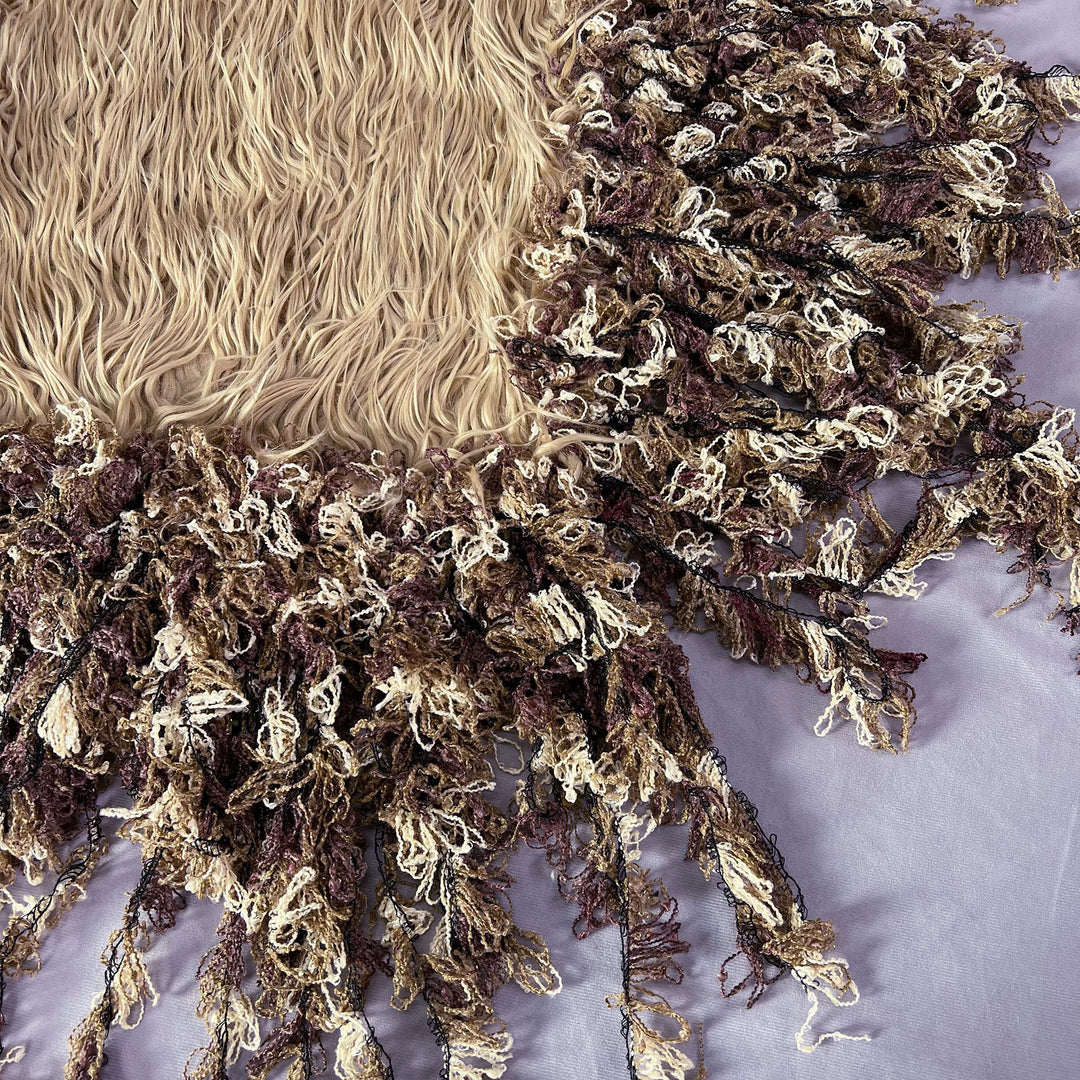 Faux fur Layer with Long Tassel