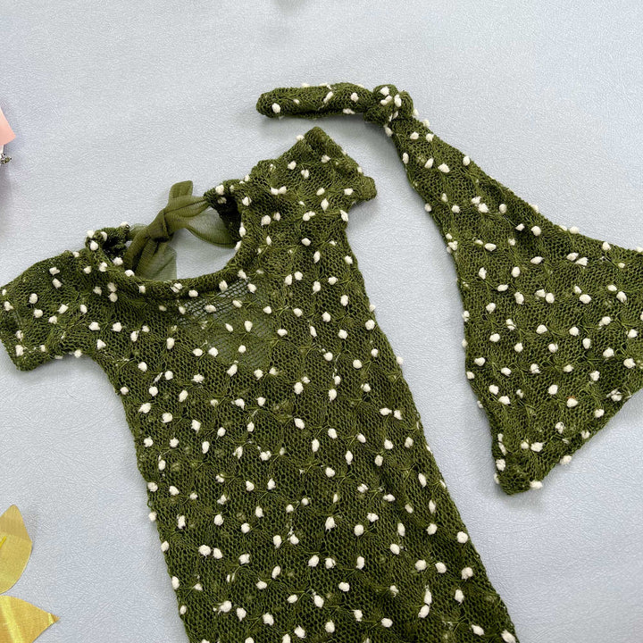 Newborn Romper matched Hat Set