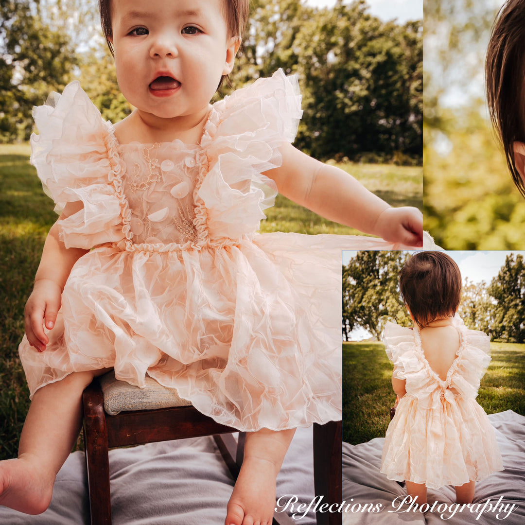 Judith White Little Girl Dress