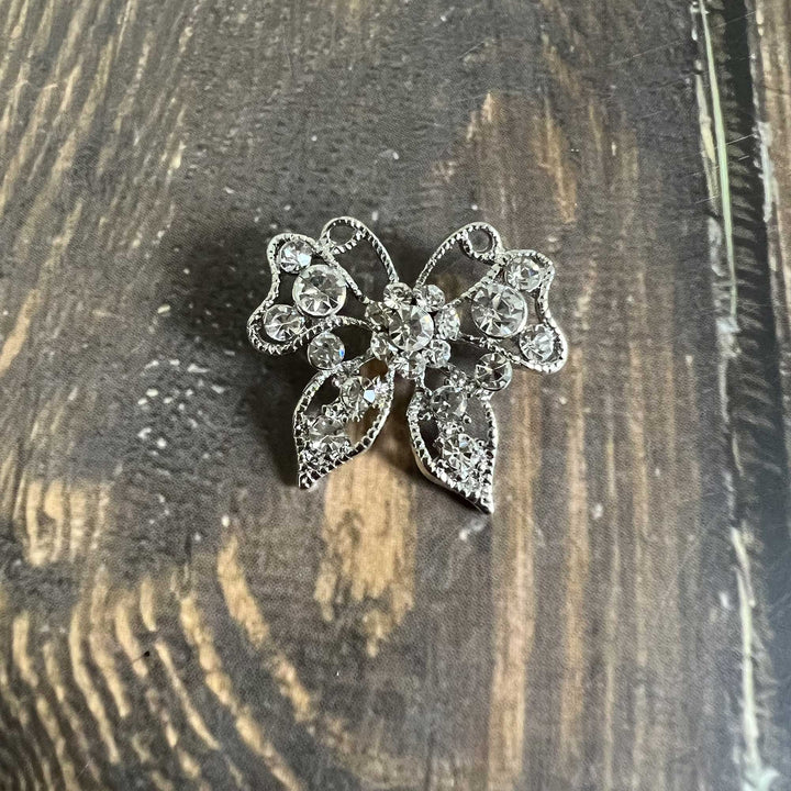 Butterfly Rhinestone Buttons