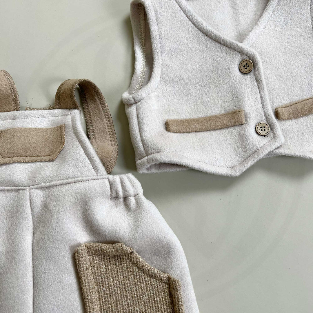 Abraham Vest + Overalls Set