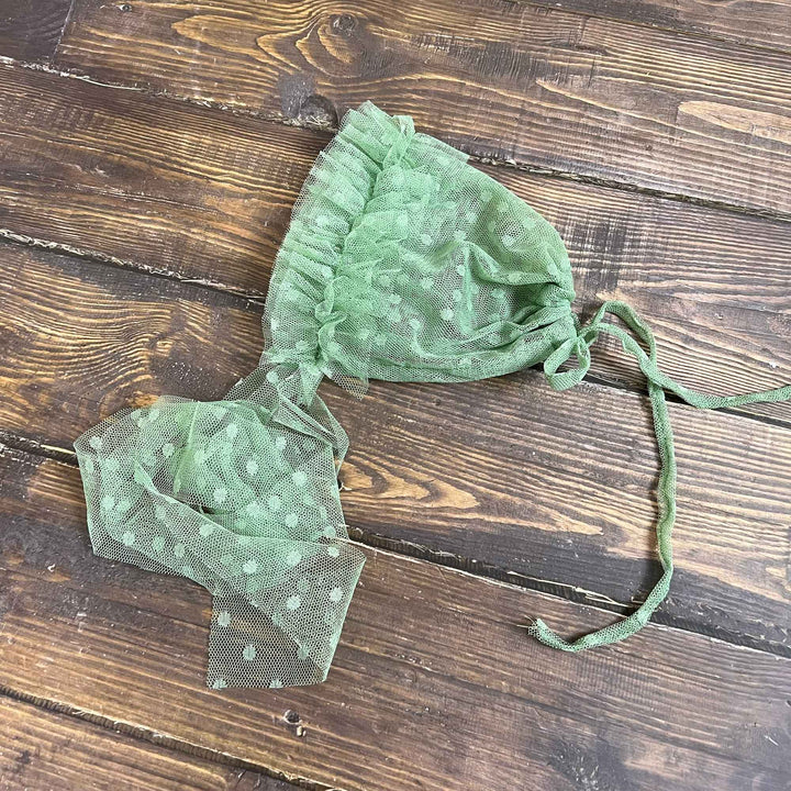 Polka Dot Tulle Newborn Hat