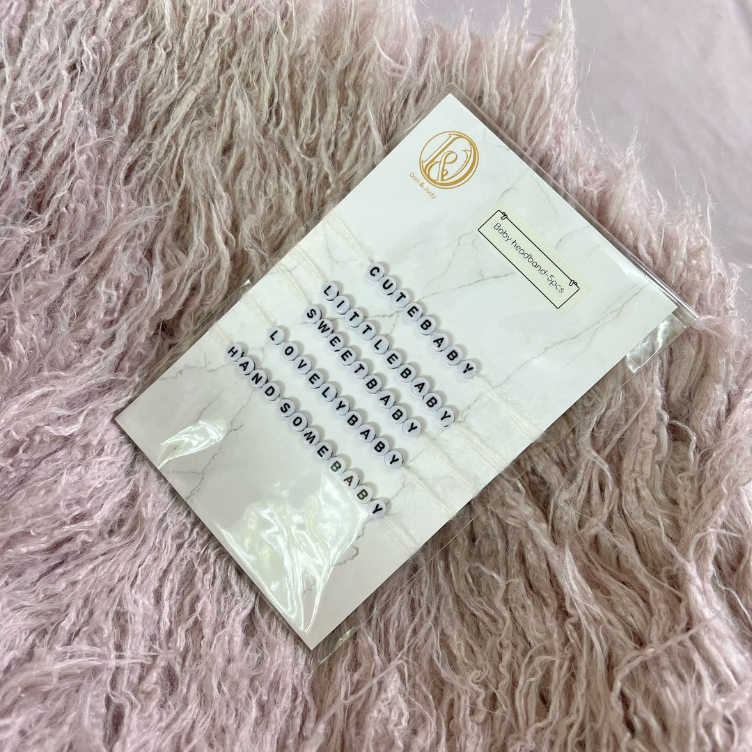 Alphabet Headband Set（Customizable Name）