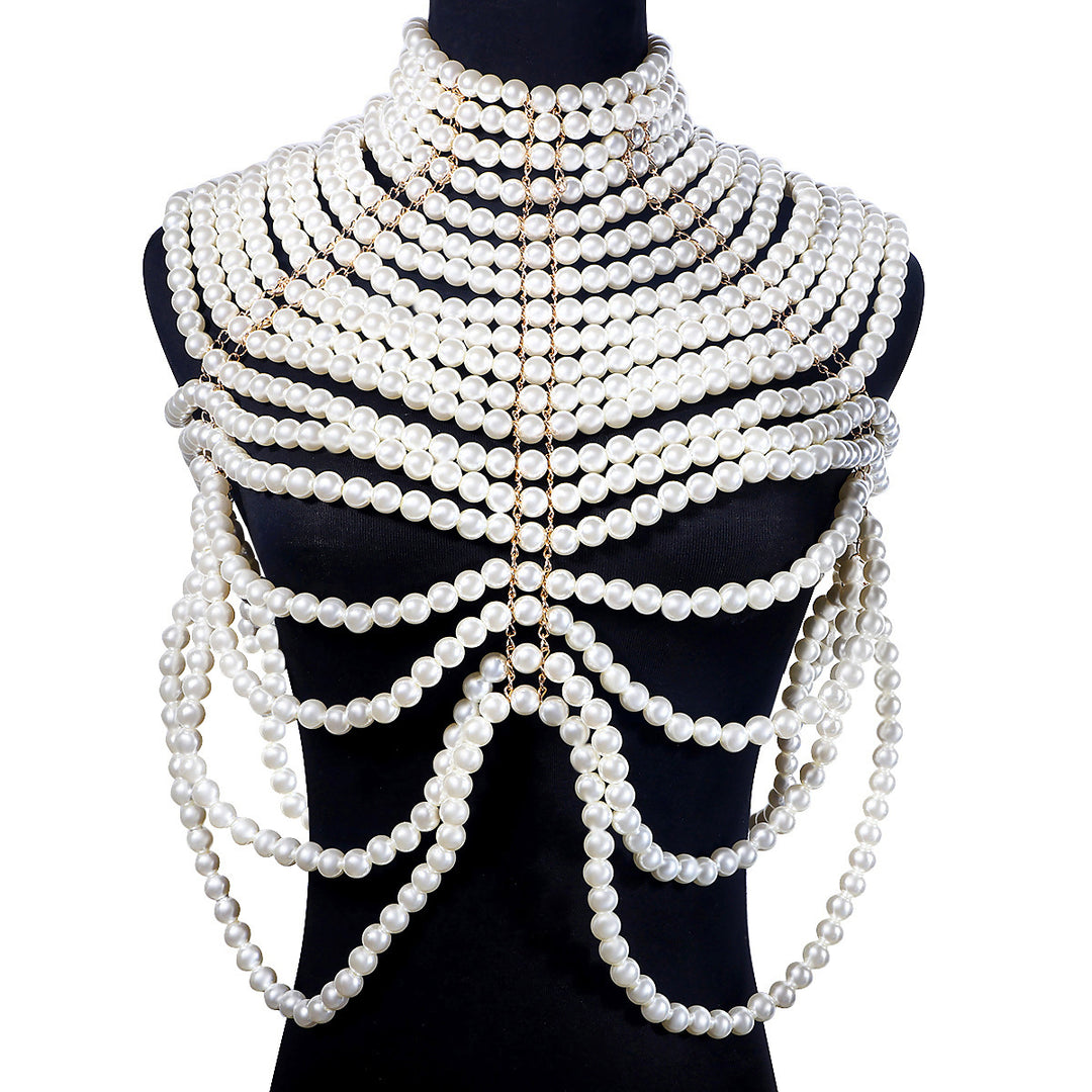 Layered Imitation Pearl Body Accessories