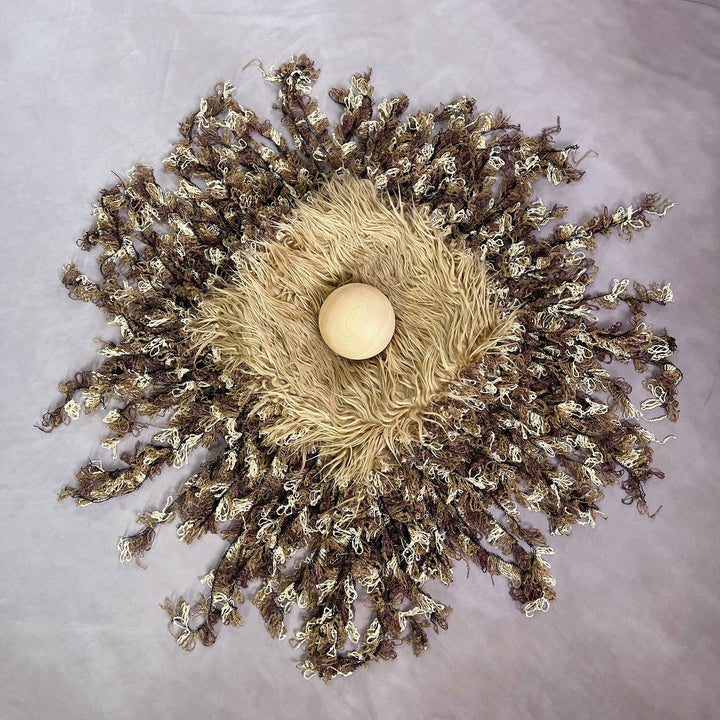 Faux fur Layer with Long Tassel