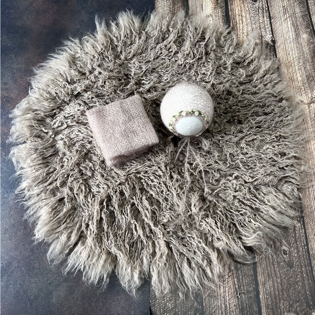 Almost mauve Faux Fur Matched Set