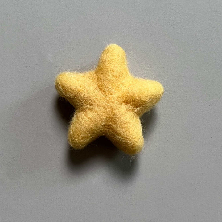 7pcs/lot Wool Felt Star Shape Accessories