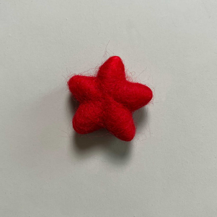 7pcs/lot Wool Felt Star Shape Accessories