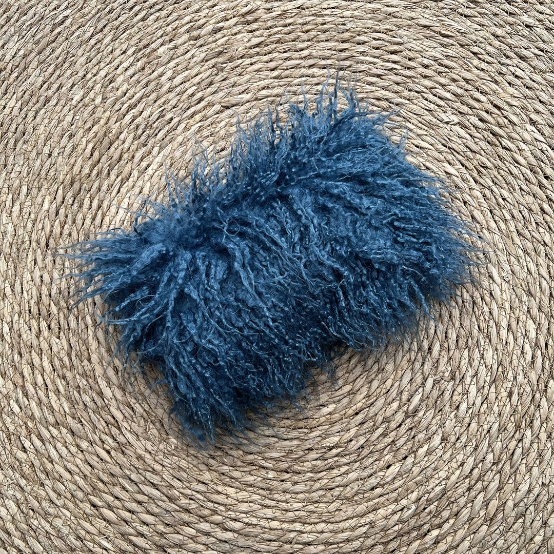 25*17cm Faux Mongolian Fur Pillow