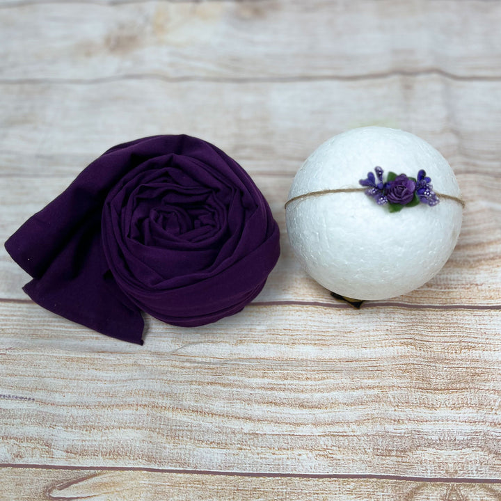 Lycra Wrap Matched Headwear Set