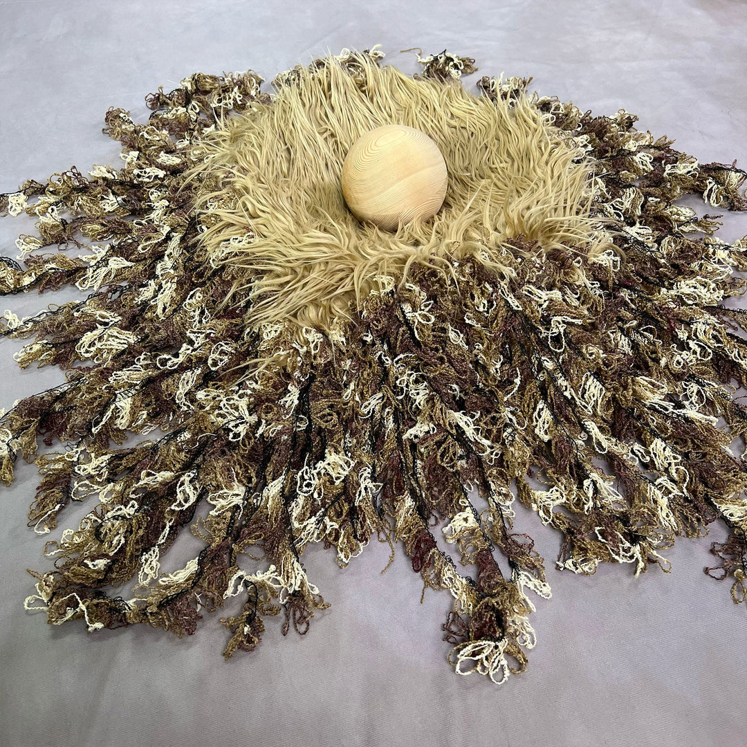 Faux fur Layer with Long Tassel