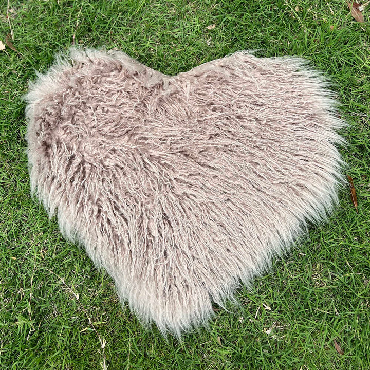Soft Sweet Heart Faux Fur Blanket