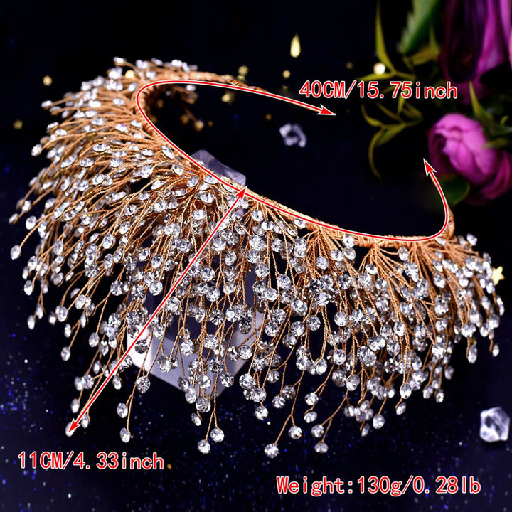 Luxurious Imitation Diamond Crown Headpieces