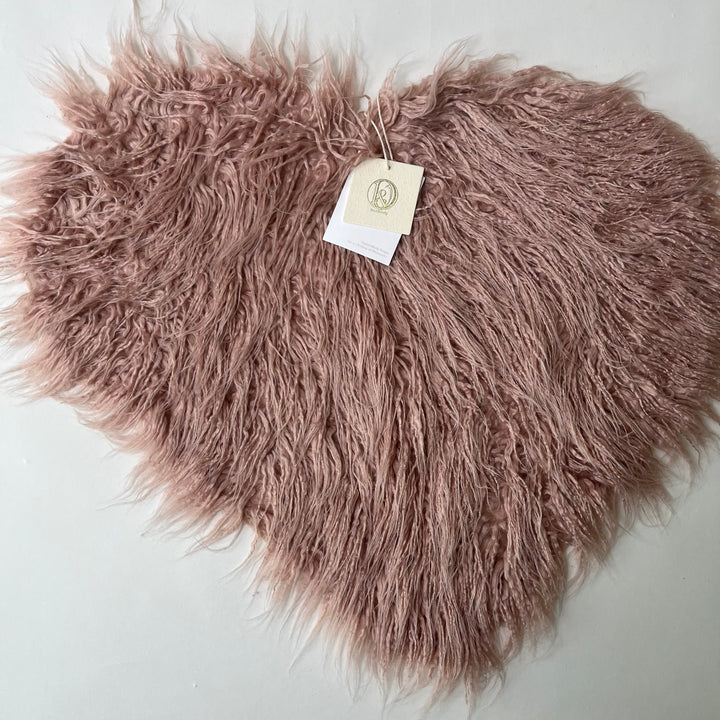 Soft Sweet Heart Faux Fur Blanket