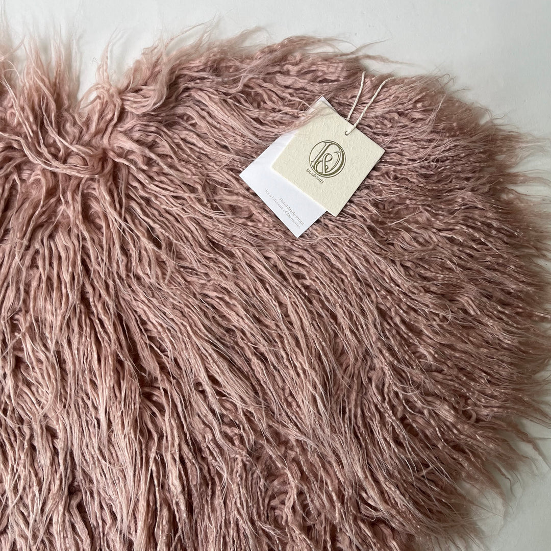 Soft Sweet Heart Faux Fur Blanket