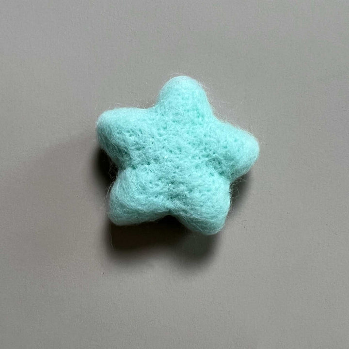 7pcs/lot Wool Felt Star Shape Accessories